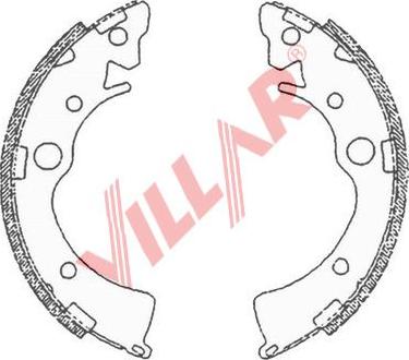 Villar 629.0696 - Bremžu loku komplekts adetalas.lv