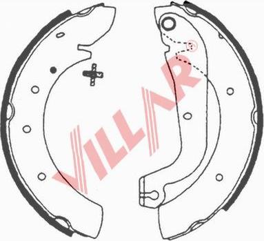 Villar 629.0603 - Bremžu loku komplekts adetalas.lv