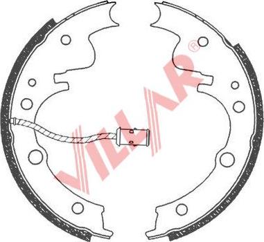 Villar 629.0684 - Bremžu loku komplekts adetalas.lv