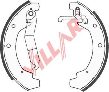 Villar 629.0670 - Bremžu loku komplekts adetalas.lv