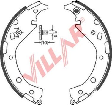 Villar 629.0860 - Bremžu loku komplekts adetalas.lv