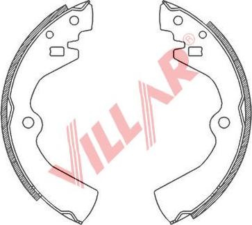 Villar 629.0809 - Bremžu loku komplekts adetalas.lv