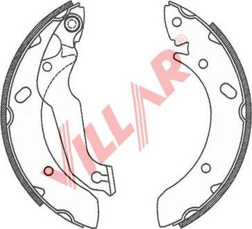 Villar 629.0733 - Bremžu loku komplekts adetalas.lv