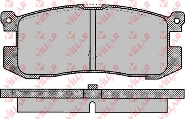 Villar 626.0037 - Bremžu uzliku kompl., Disku bremzes adetalas.lv