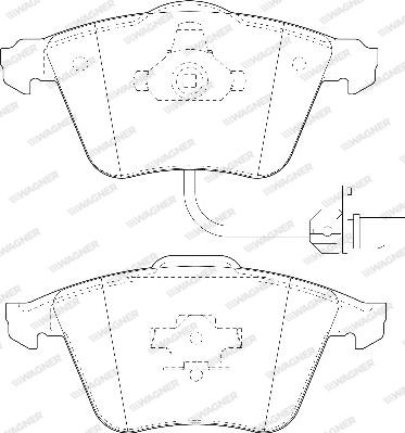 Wagner WBP23762A - Bremžu uzliku kompl., Disku bremzes adetalas.lv