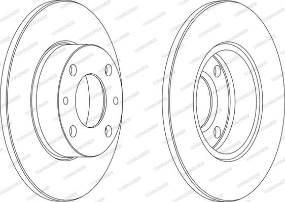 Wagner WGR0083-1 - Bremžu diski adetalas.lv
