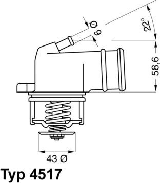 WAHLER 4517.87D - Termostats, Dzesēšanas šķidrums adetalas.lv