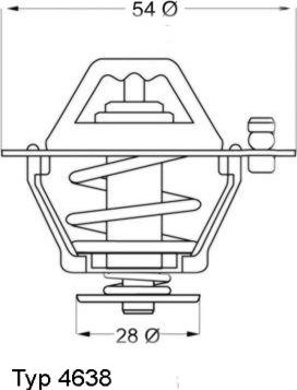 WAHLER 463882D - Termostats, Dzesēšanas šķidrums adetalas.lv