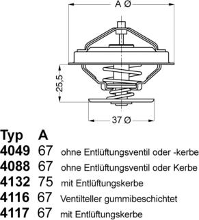 WAHLER 4116.87D1 - Termostats, Dzesēšanas šķidrums adetalas.lv