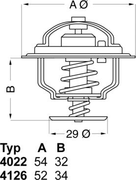 WAHLER 4022.88D - Termostats, Dzesēšanas šķidrums adetalas.lv