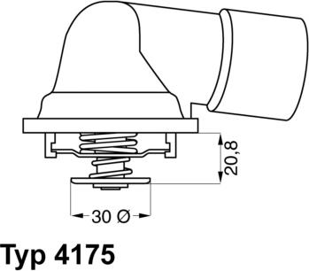 WAHLER 4175.92D - Termostats, Dzesēšanas šķidrums adetalas.lv