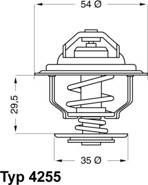 WAHLER 4255.82D - Termostats, Dzesēšanas šķidrums adetalas.lv