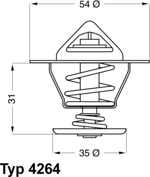 WAHLER 4264.87D - Termostats, Dzesēšanas šķidrums adetalas.lv