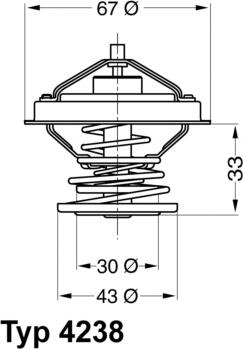 WAHLER 4238.92D - Termostats, Dzesēšanas šķidrums adetalas.lv