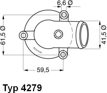 WAHLER 4279.87D - Termostats, Dzesēšanas šķidrums adetalas.lv