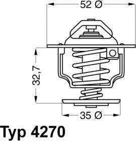 WAHLER 4270.88D - Termostats, Dzesēšanas šķidrums adetalas.lv