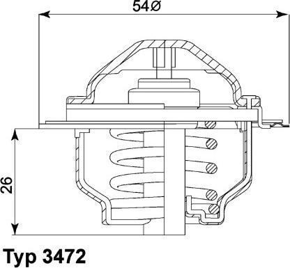 WAHLER 3472.87D - Termostats, Dzesēšanas šķidrums adetalas.lv