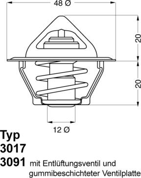 WAHLER 3017.87D2 - Termostats, Dzesēšanas šķidrums adetalas.lv