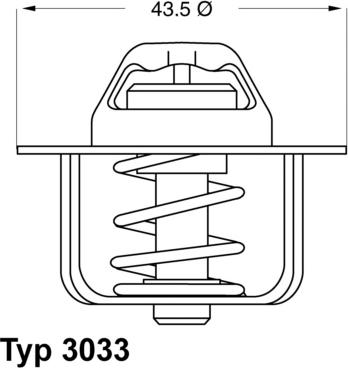 WAHLER 3033.84 - Termostats, Dzesēšanas šķidrums adetalas.lv