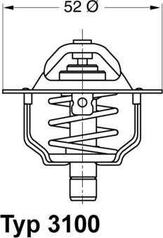 WAHLER 310088D - Termostats, Dzesēšanas šķidrums adetalas.lv