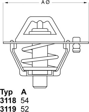 WAHLER 3119.82D3 - Termostats, Dzesēšanas šķidrums adetalas.lv