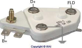 WAI D33-1 - Ģeneratora sprieguma regulators adetalas.lv