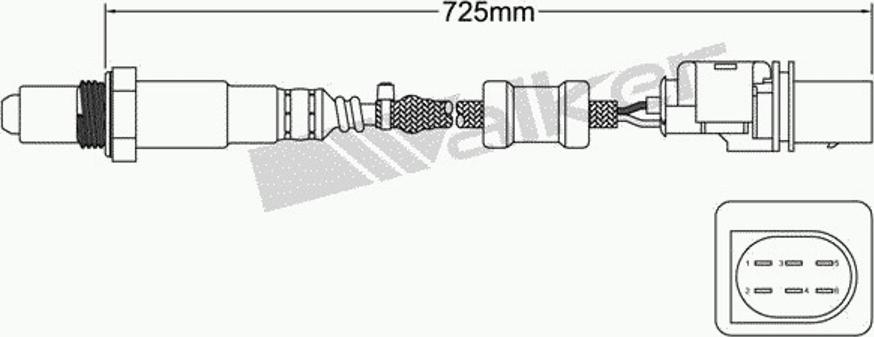 Walker 250-25035 - Lambda zonde adetalas.lv