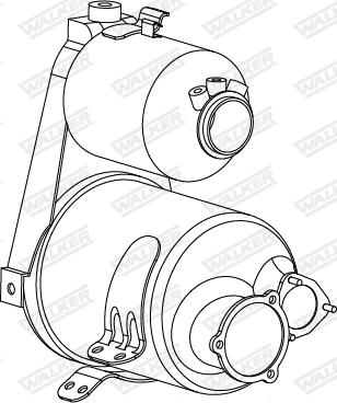 Walker 73385 - Nosēdumu / Daļiņu filtrs, Izplūdes gāzu sistēma adetalas.lv