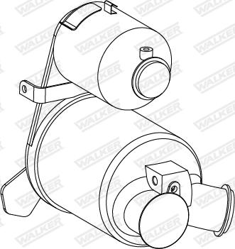 Walker 73335 - Nosēdumu / Daļiņu filtrs, Izplūdes gāzu sistēma adetalas.lv