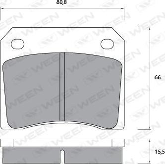 AUTO DELTA DP866 - Bremžu uzliku kompl., Disku bremzes adetalas.lv