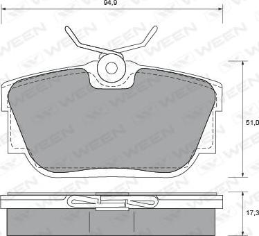 BOSCH 0 986 424 747 - Bremžu uzliku kompl., Disku bremzes adetalas.lv