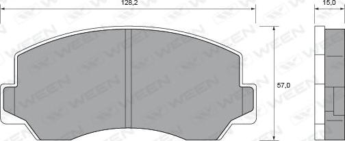 Ween 151-2025 - Bremžu uzliku kompl., Disku bremzes adetalas.lv