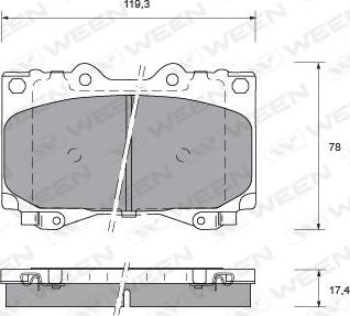 Japanparts PA-268MK - Bremžu uzliku kompl., Disku bremzes adetalas.lv