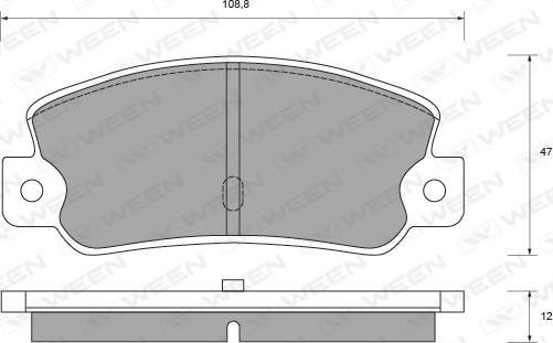 Ween 151-2376 - Bremžu uzliku kompl., Disku bremzes adetalas.lv