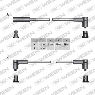 Ween 110-5093 - Augstsprieguma vadu komplekts adetalas.lv