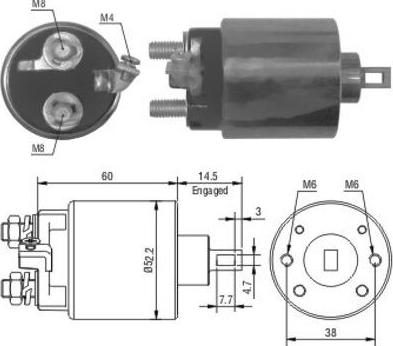 WE PARTS 471480056 - Ievilcējrelejs, Starteris adetalas.lv