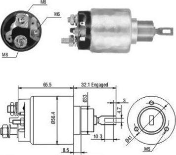 WE PARTS 471480064 - Ievilcējrelejs, Starteris adetalas.lv