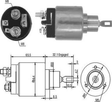 WE PARTS 471480002 - Ievilcējrelejs, Starteris adetalas.lv