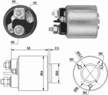 WE PARTS 471480015 - Ievilcējrelejs, Starteris adetalas.lv