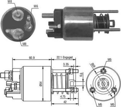 WE PARTS 471480076 - Ievilcējrelejs, Starteris adetalas.lv