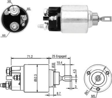 WE PARTS 471480154 - Ievilcējrelejs, Starteris adetalas.lv