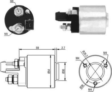 WE PARTS 471480105 - Ievilcējrelejs, Starteris adetalas.lv