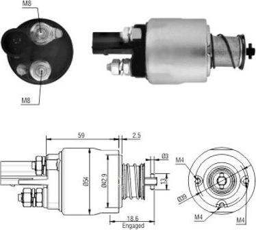 WE PARTS 471480126 - Ievilcējrelejs, Starteris adetalas.lv