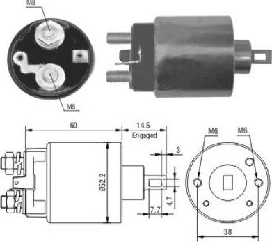 WE PARTS 471480174 - Ievilcējrelejs, Starteris adetalas.lv