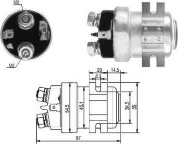 WE PARTS 471480360 - Ievilcējrelejs, Starteris adetalas.lv