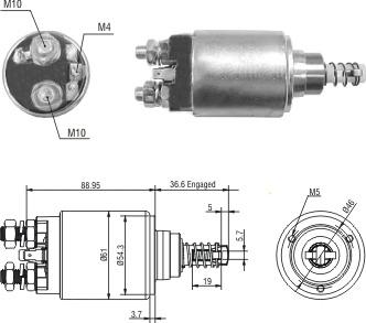 WE PARTS 471480246 - Ievilcējrelejs, Starteris adetalas.lv