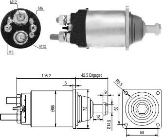 WE PARTS 471480206 - Ievilcējrelejs, Starteris adetalas.lv