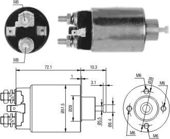 WE PARTS 471480235 - Ievilcējrelejs, Starteris adetalas.lv