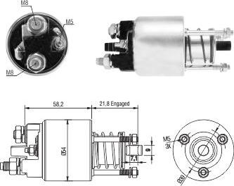 WE PARTS 471480220 - Ievilcējrelejs, Starteris adetalas.lv