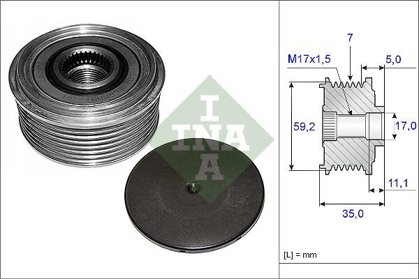 Wilmink Group WG1253663 - Piedziņas skriemelis, Ģenerators adetalas.lv